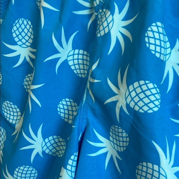 Tom & Teddy Blue Pineapple Swim Shorts - Picture 3 of 5